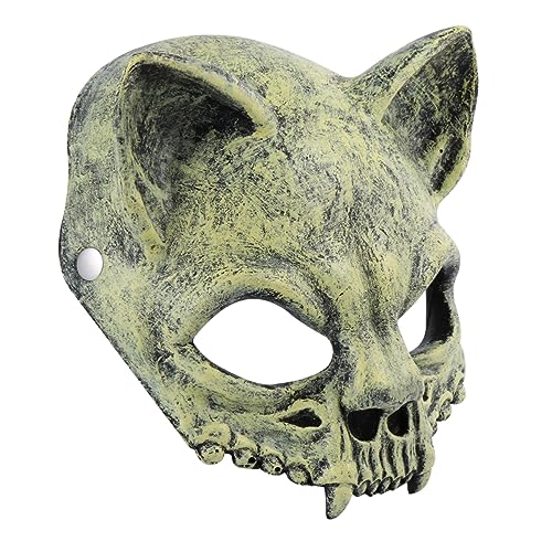 PACKOVE 1Stk Halloween-Schädel-Maske Maske für Halloween-Maske Halloween-Cosplay-Gesichtsabdeckung halloween costume halloween kleidung Cosplay-Maske Cosplay-Kopfmaske PU-Schaum Yellow von PACKOVE