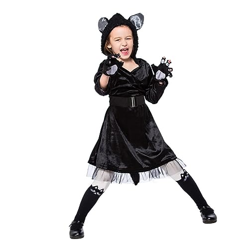 PACKOVE 1Stk Katzen-Cosplay-Outfits Kinderkleidung halloween costume Creative costume costume Rollenspielkostüm für Kinder Kinderkostüm Katzenkostüm für Kinder Katze-Cosplay-Kleidung von PACKOVE