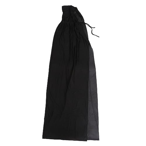 PACKOVE 1stk Halloween Verkleiden Mit Kapuze Mantel Kapuzenumhang Cosplay-Kleidung Schwarze Zierleiste Halloween-kostümzubehör Halloween-umhänge Halloweenkostüm Bühnenumhang Stoff Black von PACKOVE