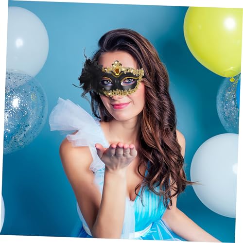 PACKOVE 2 Stück Couples Teilig Venezianische Maskenball Masken Leichtes Kunststoff Kostümaccessoire Unisex für Halloween Karneval Party PACKOVE 2 Stück Couples Teilig Venezianische Maskenball Masken Leichtes Kunststoff Kostümaccessoire Unisex für Halloween Karneval Party von PACKOVE