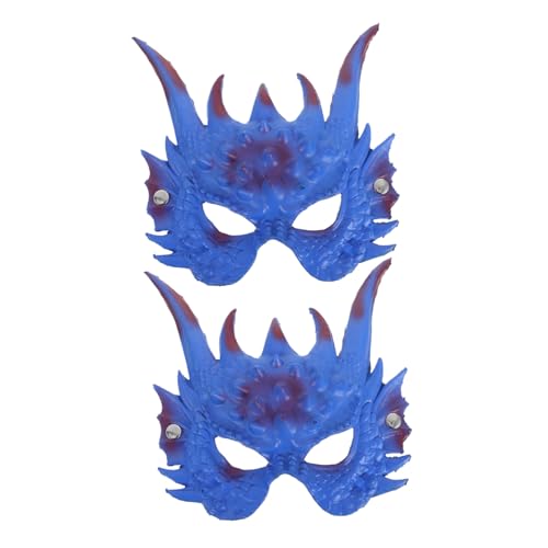 PACKOVE 2 Stück Realistische Drachenmaske Atmungsaktiv Leicht Auffälliges Blaues Design Vielseitig für Halloween Karneval Cosplay und Party Bequemer Sitz für Erwachsene PACKOVE 2 Stück Realistische Drachenmaske Atmungsaktiv Leicht Auffälliges Blaues Design Vielseitig für Halloween Karneval Cosplay und Party Bequemer Sitz für Erwachsene von PACKOVE