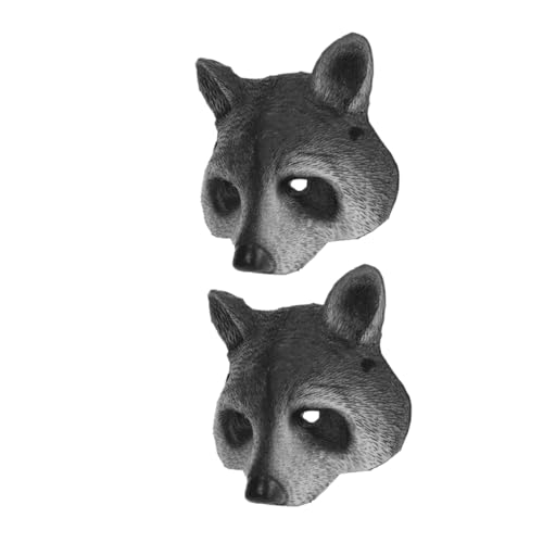 PACKOVE 2 Stück Teiliges PU Schaum Waschbärmaske Realistische Tierhalbgesichtsmaske für Halloween Karneval Cosplay Party Erwachsene und Jugendliche Universalgröße Leicht Atmungsaktiv PACKOVE 2 Stück Teiliges PU Schaum Waschbärmaske Realistische Tierhalbgesichtsmaske für Halloween Karneval Cosplay Party Erwachsene und Jugendliche Universalgröße Leicht Atmungsaktiv von PACKOVE