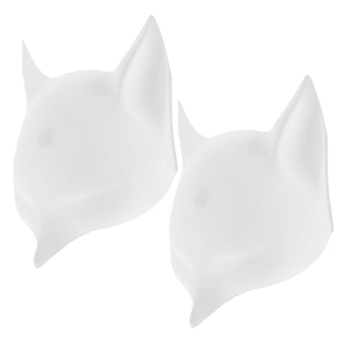 PACKOVE 2 Stück Unbemalte Fuchsmaske aus Weißem Kunststoff DIY zum Bemalen Langlebige Tiermaske mit Glatter Oberfläche für Halloween Karneval Maskerade und Kreative Kostümgestaltung PACKOVE 2 Stück Unbemalte Fuchsmaske aus Weißem Kunststoff DIY zum Bemalen Langlebige Tiermaske mit Glatter Oberfläche für Halloween Karneval Maskerade und Kreative Kostümgestaltung von PACKOVE