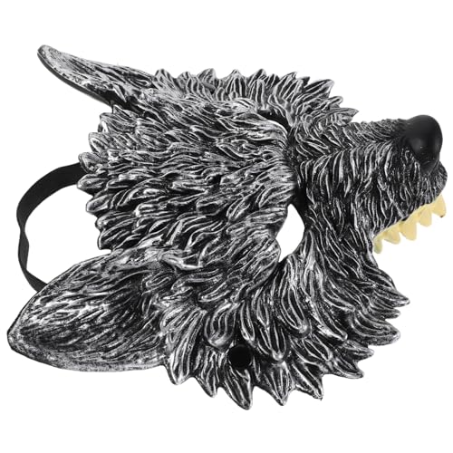 PACKOVE 2 Stück Wolf Halbmaske für Halloween Karneval Leichte Wiederverwendbare PU Werewolf Masquerade Kostüm Maske Angenehm für Erwachsene Vielseitiges Partyaccessoire PACKOVE 2 Stück Wolf Halbmaske für Halloween Karneval Leichte Wiederverwendbare PU Werewolf Masquerade Kostüm Maske Angenehm für Erwachsene Vielseitiges Partyaccessoire von PACKOVE