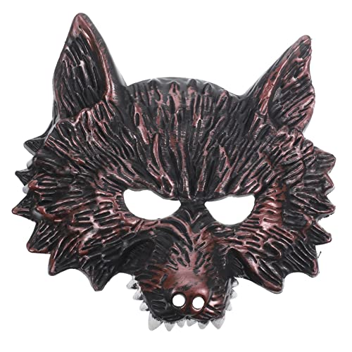 PACKOVE 2St dekorative Halloween-Maske halloween costume halloween kleidung halloweenkostüme tiermasken Halloween-Horror-Maske gruselige Masken neuartige Maske tierische Maske Plastik rot von PACKOVE