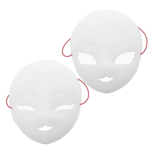 PACKOVE 2st Weiße Embryomaske Maskerade-maske Mit Vollem Gesicht Weiße Gesichtsmaske Halloween Vollgesichtsmaske Halloween Maske Maskerade Frauen Leere Gesichtsmaske Halloween Plastik von PACKOVE