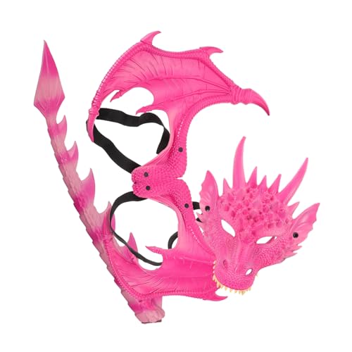 PACKOVE 3 Stück Teiliges Drachenkostüm Set mit Verstellbaren Flügeln und Maske Komplettset für Halloween Kostümspiele und Fantasy Verkleidungen für Kinderpartys und Rollenspiele PACKOVE 3 Stück Teiliges Drachenkostüm Set mit Verstellbaren Flügeln und Maske Komplettset für Halloween Kostümspiele und Fantasy Verkleidungen für Kinderpartys und Rollenspiele von PACKOVE
