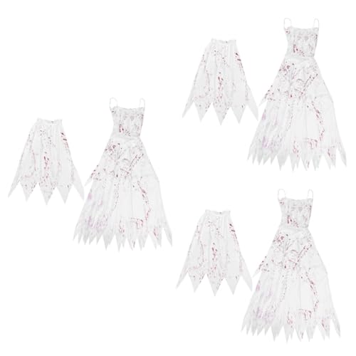 PACKOVE 3St Halloween-Brautkostüme brautkleid halloween costume de halloween schreckliches Halloween-Kostüm Schreckliche Cosplay-Kleidung Blutiges Brautkostüm Halloween-Party-Requisiten von PACKOVE