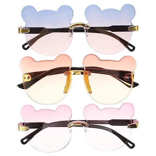 PACKOVE 3st Partydekorationen Süße Brille in Bärenform Kreative Brillen Dekorative Cartoon-gläser Personalisierte Sonnenbrille Partybrille Sonnenbrillenband Requisiten Modisch Stk Kind von PACKOVE