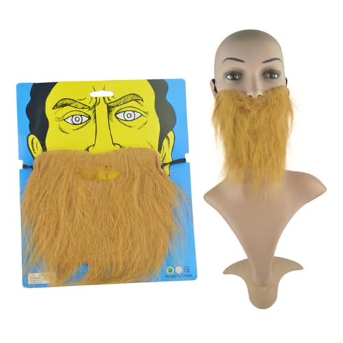 PACKOVE 4 Stück Bärte aus Stoff Bärte für Kostüme Herren Bart Cosplay-Schnurrbart Kunstbart für Werkzeuge gefälschter Bart für Guan Gong Cosplay-Bart Selbstklebender Schnurrbart von PACKOVE