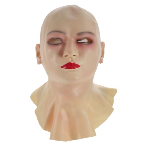 PACKOVE 4 Stück Glatze-Schönheits-Gesichtsbedeckung halloween costume halloween kostüme Cosplay-Maske Gesichtsbedeckung anziehen Halloweenkostüm Gesichtsmaske Glatze-Maske für Erwachsene von PACKOVE