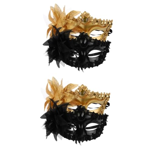 PACKOVE 4 Stück Halbmaske Ball Dress Up Kopfbedeckung Karneval Maske Maskerade Frauen Cosplay Requisiten Kostüm Kostüm Party Maske Dekor Tanz Party Requisite Karneval Zubehör von PACKOVE