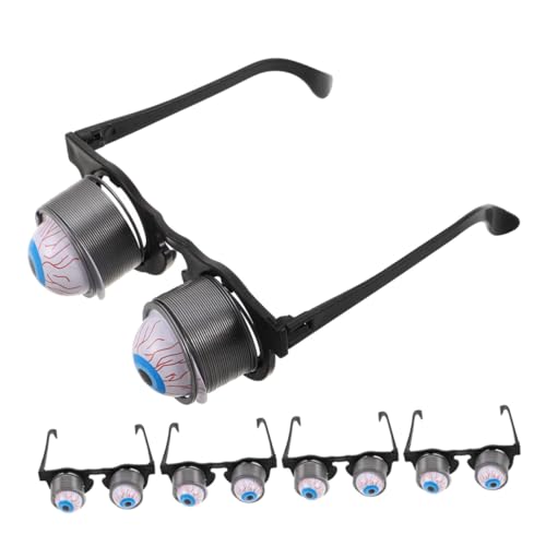 PACKOVE 5 Stück Halloween Kulleraugenbrille mit Wackelaugen Lustige Pop-out Augen für Kostüme und Partys Leichte und Bequeme Brille für Halloween Karneval und Cosplay PACKOVE 5 Stück Halloween Kulleraugenbrille mit Wackelaugen Lustige Pop-out Augen für Kostüme und Partys Leichte und Bequeme Brille für Halloween Karneval und Cosplay von PACKOVE