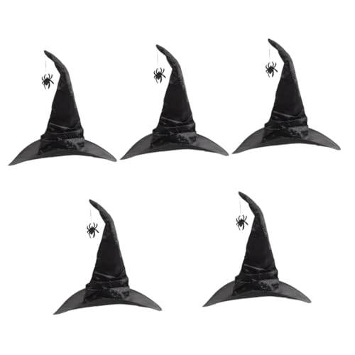 PACKOVE 5St Halloween-Hut kostüme für halloween haloween kostüme halloween decoration Kostüm Hexenhut Halloween schwarze Hexenmütze Hexen-Cosplay-Hut Halloween- -Requisite Oxford-Stoff von PACKOVE