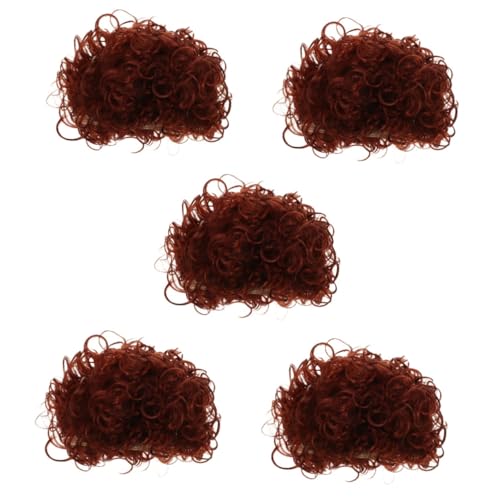 PACKOVE 5st Afro-perücke Charmante Cosplay-perücken Kurze Afro-lockenperücken Cosplay-kostüm-Party-perücke Männliche Perücken Bezaubernde Cosplay-perücke Lustige Perücken Chemische Faser von PACKOVE