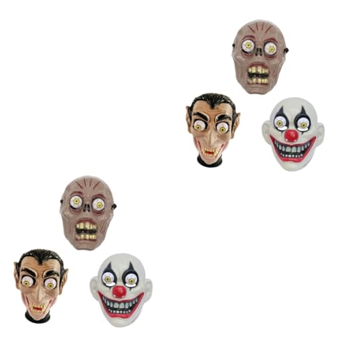 PACKOVE 6 Stk Vampir-Maske halloween costume halloween kostüme heloween kostüme lächelnder Dämon Halloween-Maskenstütze Grusel schmücken Party-Gesichtsmaske Halloween-Party-Dekor Plastik von PACKOVE