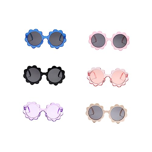 PACKOVE 6St Gläser kindersonnenbrille sonnenbrille kinderkleider sonnenbrille Modebrille party dekorative sonnenbrille Sonnenblumen-Sonnenbrille für Plastik von PACKOVE