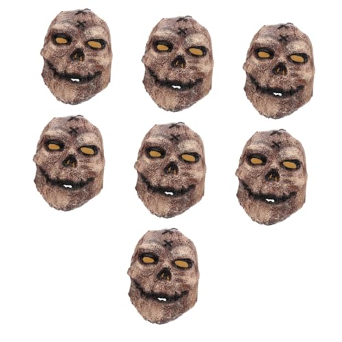 PACKOVE 7 Stk Vogels Cheuche Maske Halloween-gesichtsabdeckung Vogelscheuchen-maske Halloween-requisiten Horror-gesichtsabdeckung Gruselige Gesichtsbedeckung Unheimlich Cosplay Emulsion von PACKOVE