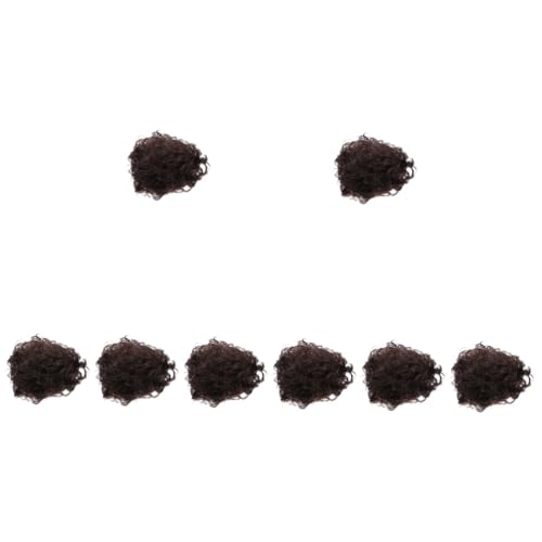 PACKOVE 8st Perücke Künstliche Kurze Haare Party-Haar-Accessoire Cosplay-Kopfbedeckung Männer Dekoratives Haarteil Mann Haarteil Synthetisches Haarteil Hochtemperaturdraht Black von PACKOVE