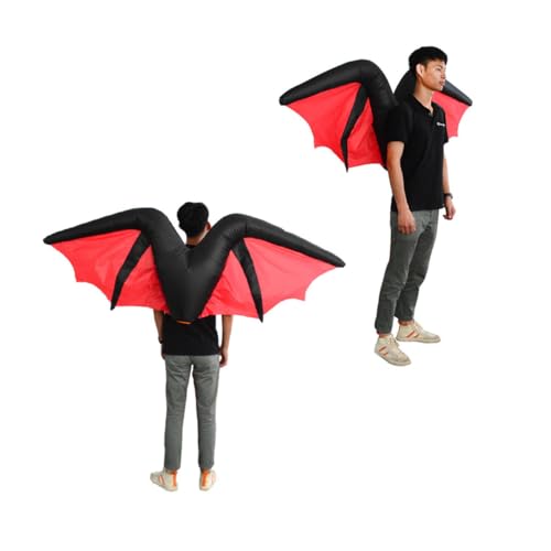 PACKOVE Fledermausflügel Cosplay Kostüm Aufblasbare Halloween Kostüme Fledermaus Aufblasbare Kleidung Party Ausgefallenes Outfit von PACKOVE