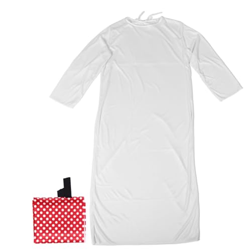 PACKOVE Authentisches Dubai-Prinzen-Outfit Für Männer, Bestehend Aus Weißem Kaftan-Gewand Und Rotem Kopftuch Für Cosplay-Events Aus Tausendundeiner Nacht Im Nahen Osten von PACKOVE