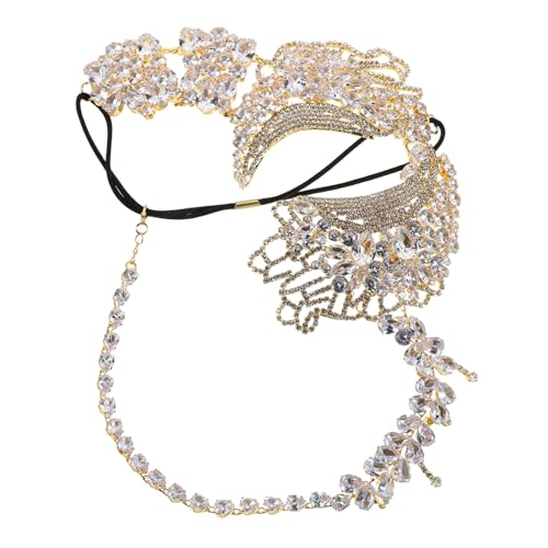 PACKOVE Bling Strass Venetian Maske Halbgesichts Kostümparty Masquerade Maske mit Elastischem Band Leicht Funkelnd für Halloween Ball Mardi Gras Karneval PACKOVE Bling Strass Venetian Maske Halbgesichts Kostümparty Masquerade Maske mit Elastischem Band Leicht Funkelnd für Halloween Ball Mardi Gras Karneval von PACKOVE