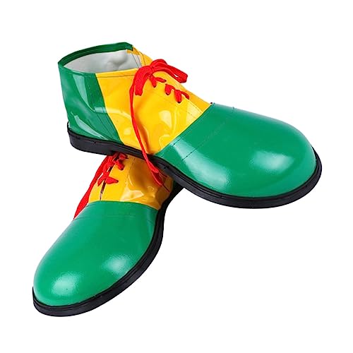 PACKOVE Halloween Clown Schuhe Unisex Grüne Comedy Kostü Schuhe Für Partys Und Veranstaltungen Ideal Für Clown Verkleidungen Und Lustige Auftritte von PACKOVE