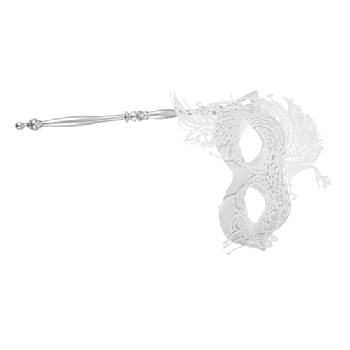 PACKOVE Damen Masquerade Maske mit Spitzen Design Handgehaltene Karnevalsmaske für Halloween Abschlussball Tanzparty und Cosplay Langlebiges Kunststoff Lace Material Auffälliges PACKOVE Damen Masquerade Maske mit Spitzen Design Handgehaltene Karnevalsmaske für Halloween Abschlussball Tanzparty und Cosplay Langlebiges Kunststoff Lace Material Auffälliges von PACKOVE