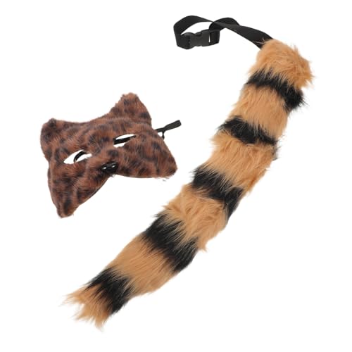 PACKOVE Fuchs Cosplay Set mit Kunstpelz und Fuchs Maske Leichtes Tierkostüm Accessoire für Halloween Karneval Party Outdoor Komfortable Verkleidung für Männer und Frauen PACKOVE Fuchs Cosplay Set mit Kunstpelz und Fuchs Maske Leichtes Tierkostüm Accessoire für Halloween Karneval Party Outdoor Komfortable Verkleidung für Männer und Frauen von PACKOVE
