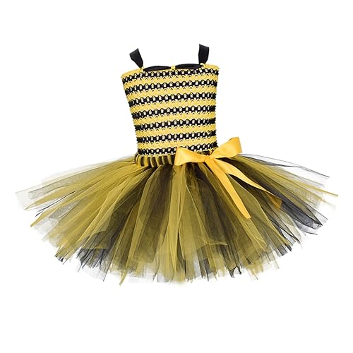 PACKOVE Gazerock für Mädchen -Tutu-Rock Prinzessinnenkostüm für Mädchen Biene Flügel Kostüm Mädchen Anzug Feen-Tutu-Rock bee costume Bienenkleid Tüllrock für Mädchen Röcke für Mädchen von PACKOVE