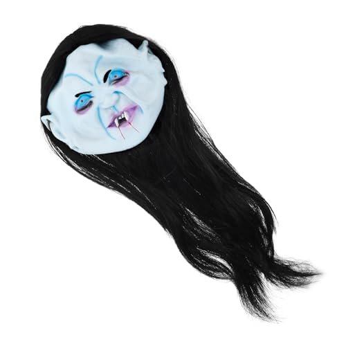 PACKOVE Gruselige Maske Horror Blutige Geisterbraut Maske Halloween Maskerade Cosplay Prop Gruseliges Partykostüm Zubehör Für Frauen Mädchen von PACKOVE