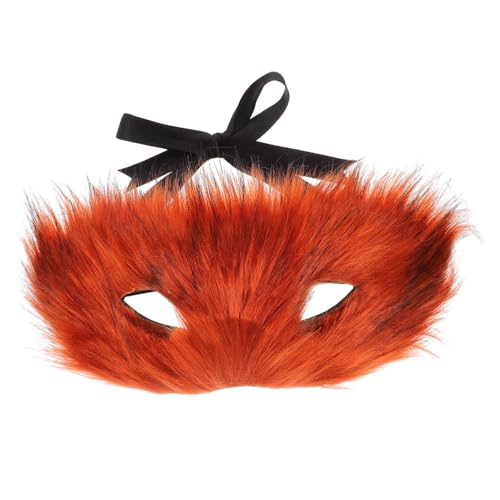 PACKOVE Halbgesichts Fuchs Maske Verstellbar Leicht Komfortabel Stilvolles Design für Halloween Maskenball Cosplay Party Zubehör PACKOVE Halbgesichts Fuchs Maske Verstellbar Leicht Komfortabel Stilvolles Design für Halloween Maskenball Cosplay Party Zubehör von PACKOVE
