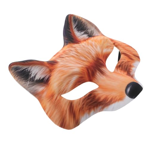 PACKOVE Halbgesichts Fuchsmaske Cosplay Tiermaske für Halloween Karneval Maskerade Party Erwachsene und Langlebig Komfortabel Vielseitig Einsetzbar als Tiergesichtsdekoration PACKOVE Halbgesichts Fuchsmaske Cosplay Tiermaske für Halloween Karneval Maskerade Party Erwachsene und Langlebig Komfortabel Vielseitig Einsetzbar als Tiergesichtsdekoration von PACKOVE