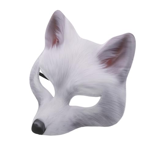 PACKOVE Halbgesichts-fuchsmaske für Halloween und Karneval Detailreiche Tiermaske für Erwachsene und Bequemes Cosplay-zubehör für Maskerade Party-kostüme PACKOVE Halbgesichts-fuchsmaske für Halloween und Karneval Detailreiche Tiermaske für Erwachsene und Bequemes Cosplay-zubehör für Maskerade Party-kostüme von PACKOVE