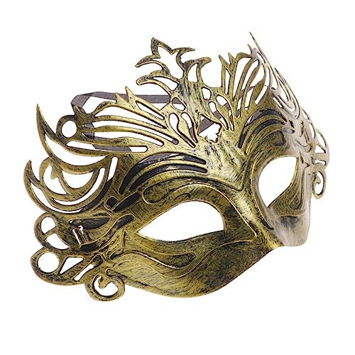 PACKOVE Halloween Maske Aus Antikem Mit Goldener Retro Oberfläche Halbe Gesichtsmaske Für Maskenball Und Kostümpartys Perfekte Dekoration Für Halloween Und Karneval von PACKOVE