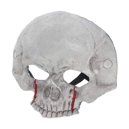 PACKOVE Halloween Schädel Halbmaske aus Schaumstoff mit realistisch verunstalteter Augenpartie Atmungsaktive Leichte Skelett Halbgesichtsmaske für Erwachsene Realistische Horror Maske für PACKOVE Halloween Schädel Halbmaske aus Schaumstoff mit realistisch verunstalteter Augenpartie Atmungsaktive Leichte Skelett Halbgesichtsmaske für Erwachsene Realistische Horror Maske für von PACKOVE