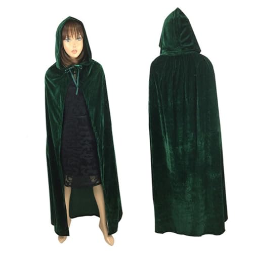 PACKOVE Hexenmantel mit Kapuze Halloween Costume Halloween Kleidung kehrwalze Halloween Dress Accessoires Halloween Women's Costume klobesen Kostüm Umhang Hexenkostüme für Damen Green von PACKOVE