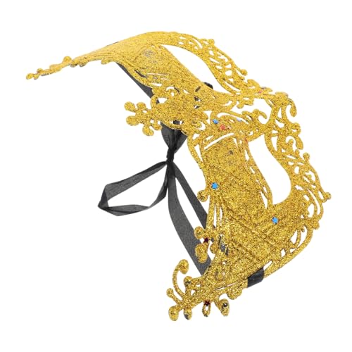 PACKOVE Karneval Maske Goldener Glitzer Fuchsmaske Damen Leichte Kunststoffmaske Komfortabel Verstellbar Für Fasching Maskenball Kostüm Masquerade Party Accessoire PACKOVE Karneval Maske Goldener Glitzer Fuchsmaske Damen Leichte Kunststoffmaske Komfortabel Verstellbar Für Fasching Maskenball Kostüm Masquerade Party Accessoire von PACKOVE