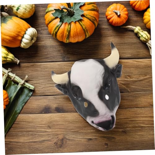 PACKOVE Kuhmaske karneval kopfbedeckung Kuh Kopfschmuck Kostümpartyzubehör Neuheit Halloween-Maske Halloween-Party-Maske tierische Kopfbedeckung Kuhkopfmaske Foto -Requisiten Emulsion PACKOVE Kuhmaske karneval kopfbedeckung Kuh Kopfschmuck Kostümpartyzubehör Neuheit Halloween-Maske Halloween-Party-Maske tierische Kopfbedeckung Kuhkopfmaske Foto -Requisiten Emulsion von PACKOVE