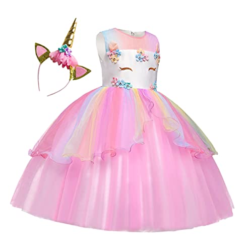 PACKOVE Mädchen Partykostüm Aus Mit Haarreifen Gepunktetes Prinzessinnenkleid Für Hochzeiten Blumenmädchen Und Cosplay Events Ideal Für Festliche Anlässe Und Partys von PACKOVE