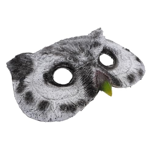 PACKOVE Partymaskenmänner halloween masken halloweenmaske lustige masken halloween-masken tier masken Halloween-Cosplay-Maske tierische Masken Eulenmaske Vogelmasken für Erwachsene Pu Grey von PACKOVE