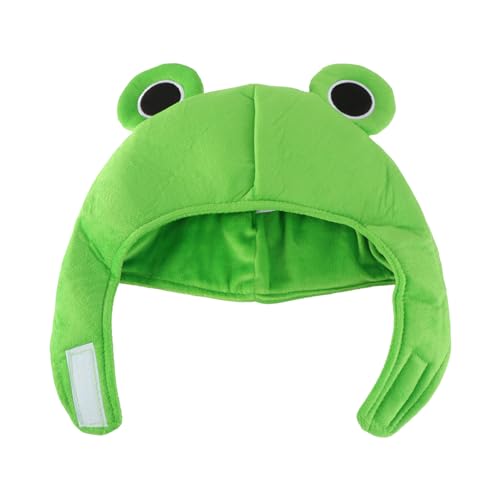 PACKOVE Plüsch-Frosch-Hut Frosch-Kopfbedeckung Frosch-Schal Mütze Frosch-Kostüm Hut Halloween-Tierkostüme Für Cosplay von PACKOVE