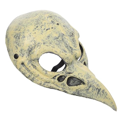 PACKOVE Realistische Halloween Vogel-schädel Maske aus Leichtem PU für Erwachsene Bequeme Passung Atmungsaktiv Detailreich für Cosplay Karneval Maskenball und Themenpartys PACKOVE Realistische Halloween Vogel-schädel Maske aus Leichtem PU für Erwachsene Bequeme Passung Atmungsaktiv Detailreich für Cosplay Karneval Maskenball und Themenpartys von PACKOVE