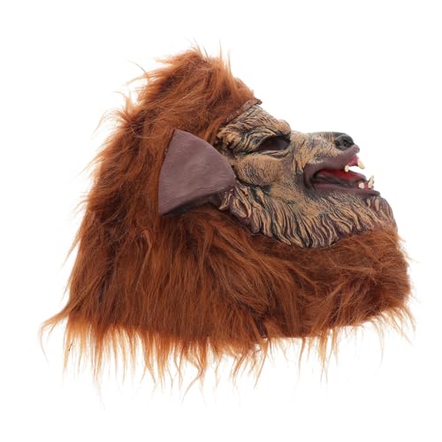 PACKOVE Realistische Werwolf Maske Vollkopf mit Verstellbarem Gurt Gruselige Tierkopf Halloween Cosplay Maske für Erwachsene Langlebig und Einfach zu Reinigen für Kostümpartys und PACKOVE Realistische Werwolf Maske Vollkopf mit Verstellbarem Gurt Gruselige Tierkopf Halloween Cosplay Maske für Erwachsene Langlebig und Einfach zu Reinigen für Kostümpartys und von PACKOVE