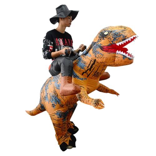 PACKOVE Reiten Tyrannosaurus Erwachsene Aufblasbare Kleidung Kostüm Dinosaurier Einhorn Cosplay Bekleidung Party Aufblasbare Kleidung von PACKOVE