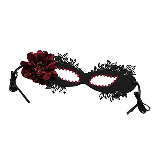 PACKOVE Rose Diamond Maske Cosplay Kostüm Rollenspiel Kostüm Tanzball Augenmaske Frauen Cosplay Augenmaske Cosplay Party Augenmaske Nachtclub Maske Halloween Maske Frauen Augenmasken von PACKOVE