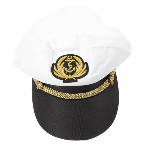 PACKOVE Sailor Sea Captain Hat Hüte Für Männer Cosplay Hut Prop Bootfahren Sailor Hat PACKOVE Sailor Sea Captain Hat Hüte Für Männer Cosplay Hut Prop Bootfahren Sailor Hat von PACKOVE