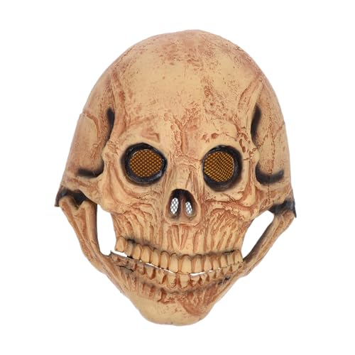 PACKOVE Skull Maske mit Beweglichem Realistische Gruselige Skelett Kopfbedeckung für Erwachsene Atmungsaktive Vollkopf Halloween Maske Schauriges Horror Kostüm Zubehör PACKOVE Skull Maske mit Beweglichem Realistische Gruselige Skelett Kopfbedeckung für Erwachsene Atmungsaktive Vollkopf Halloween Maske Schauriges Horror Kostüm Zubehör von PACKOVE