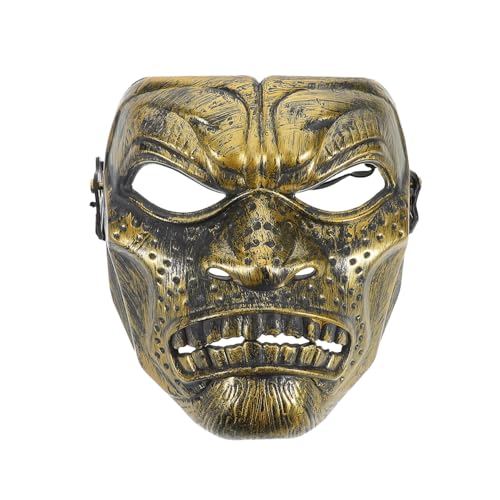 PACKOVE Spartanische Maske 300 Warriors Mask Kleidung Maske Halloween-Maske Griechische Maske Cosplay-Maske Krieger Maske Krieger-Gesichtsmaske Maske im antiken Stil Plastik Golden von PACKOVE