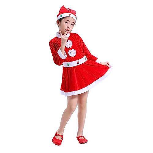 PACKOVE Weihnachtskostü Für ädchen Festliches Kleid Mit Weihnachtsmotiv Cosplay Outfit Für Ideale Weihnachtskleidung Für Feiern Und Anlässe von PACKOVE